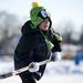 Whitmore Lake resident and eight-year-old Cole Sika skates on a frozen rink on before the Michigan Pond Hockey Class on Saturday, Feb. 9. Daniel Brenner I AnnArbor.com